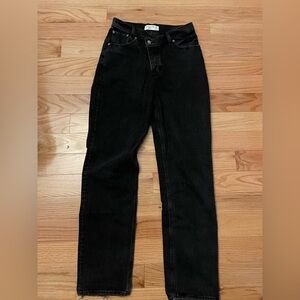 Abercrombie & Fitch cross cross waist dad jeans